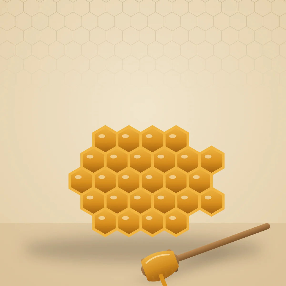 Raw honeycomb